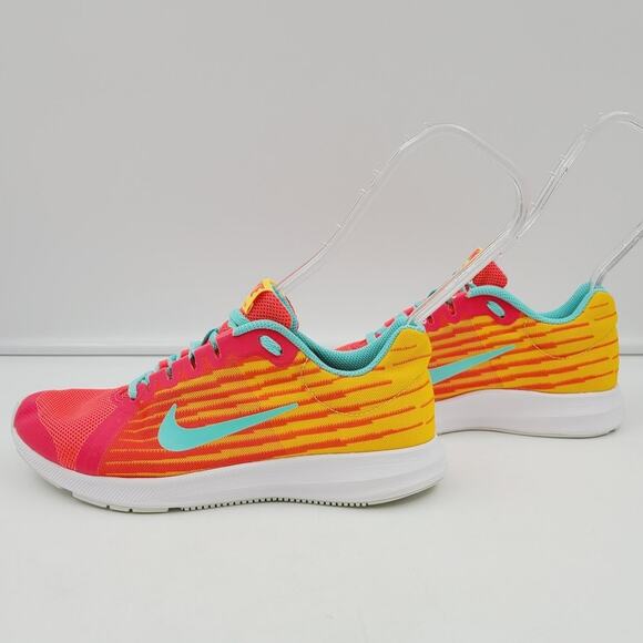 Nike Downshifter 8 Sneaker, Pink/Orange/Teal, Size 5Y - Picture 5 of 7
